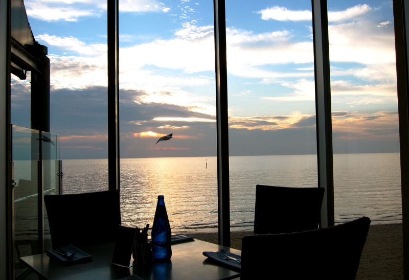 Views From Waves On The Beach Restaurant in Frankston